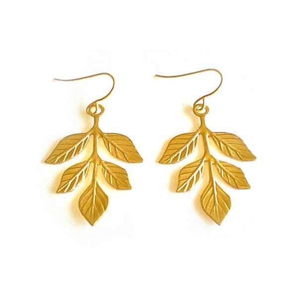 Olive leaves earrings