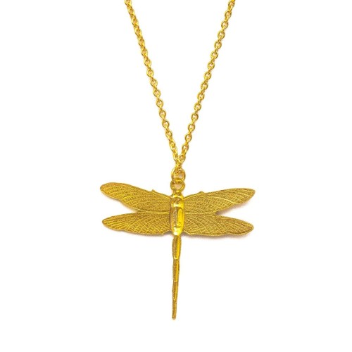 Goldplated Mini Dragonfly necklace