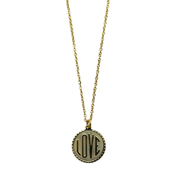 "I will never STOP loving you" coin Necklace