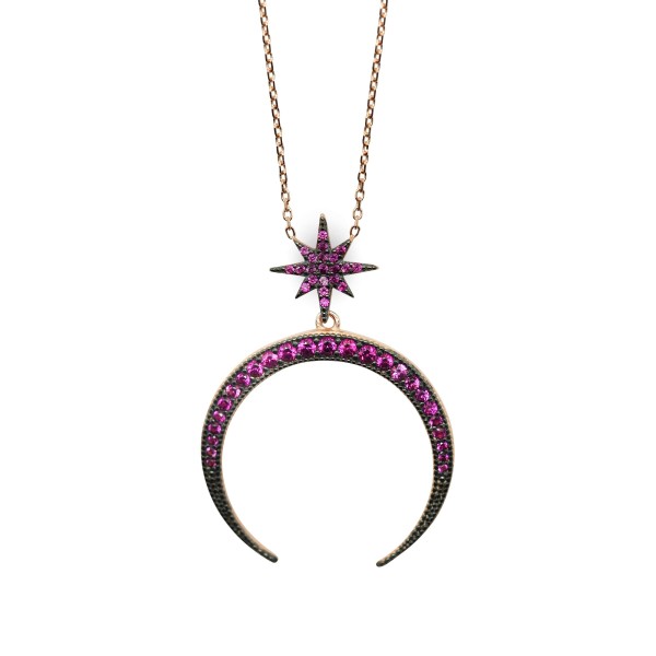 Collar Pink Moon & Star Collar Pink Moon & Star