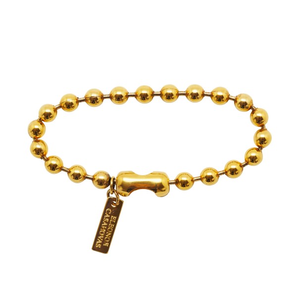 Pulsera Bolas baño oro 18K Pulsera Bolas baño oro 18K
