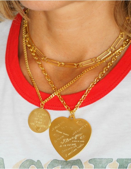 "I will never STOP loving you" coin Necklace