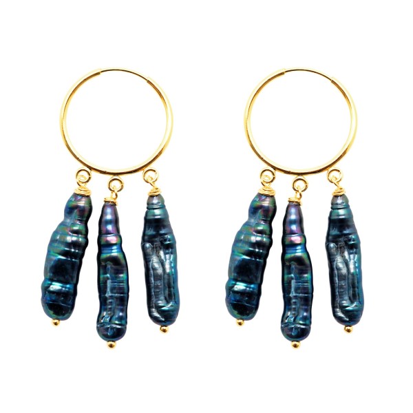 "My Favorite Pearls" hoop earrings "My Favorite Pearls" hoop earrings