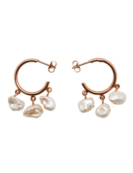 "My Favorite Pearls" hoop earrings