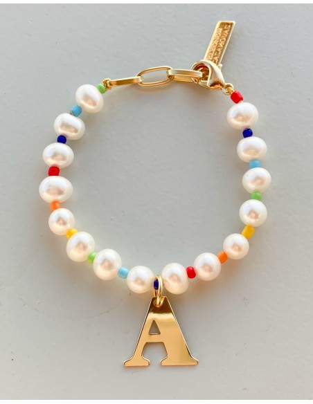 "Rainbow of Pearls" bracelet