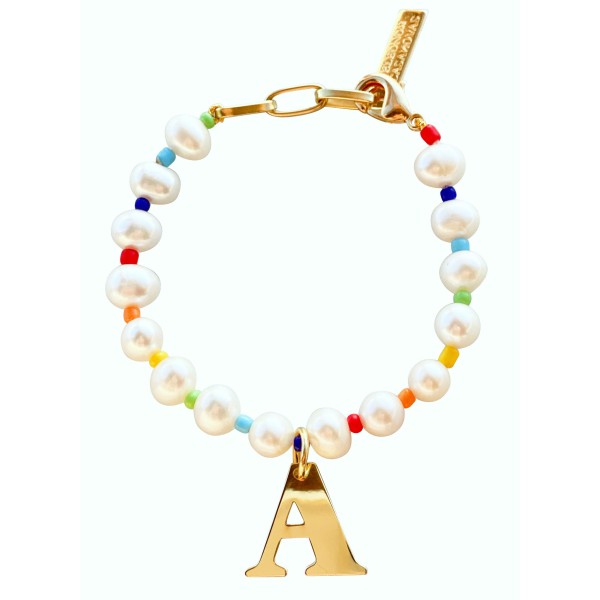 "Rainbow of Pearls" bracelet