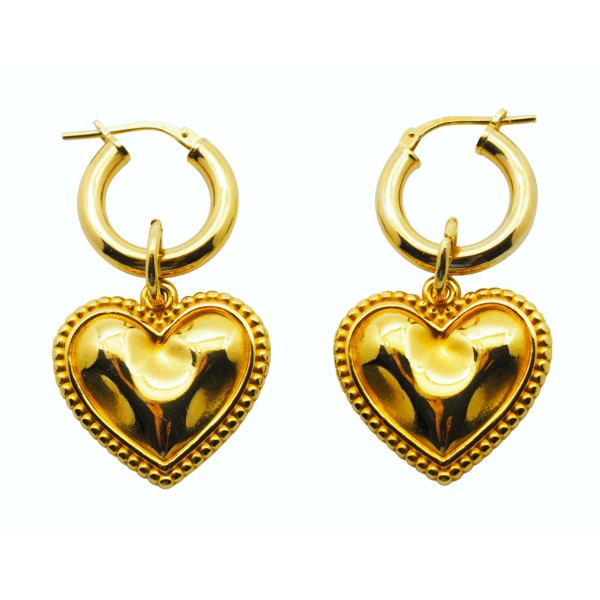 "CUORE" hoop earrings