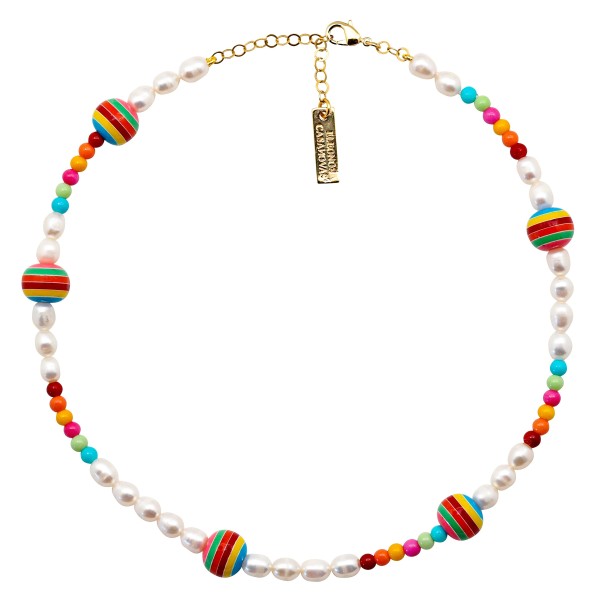 "Perlas Bolas Rainbow" Necklace