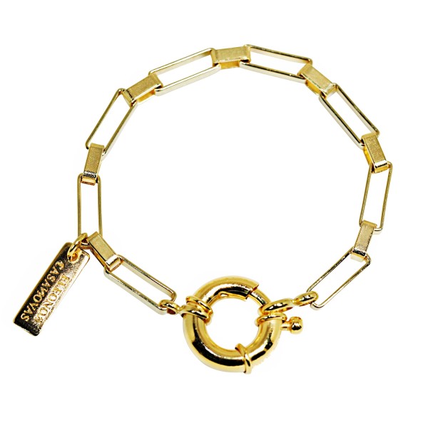 Pulsera "Square Links" con o sin inicial