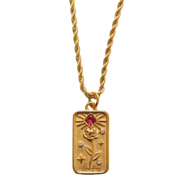LOVERS Medal Necklace