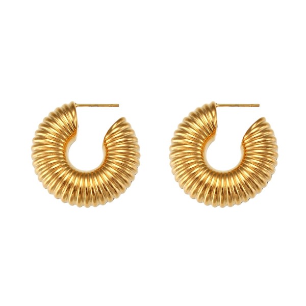 Gold & Stripes Hoops