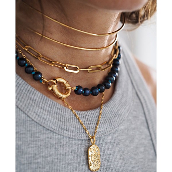 Collar My DARK BLUE Pearls