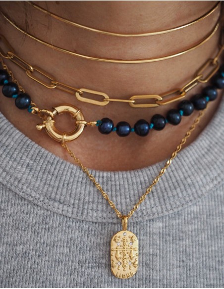 Collar My DARK BLUE Pearls