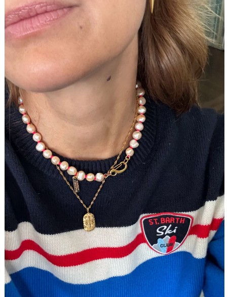 PEACH Pearls Necklace