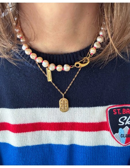 PEACH Pearls Necklace