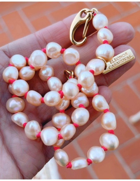 PEACH Pearls Necklace