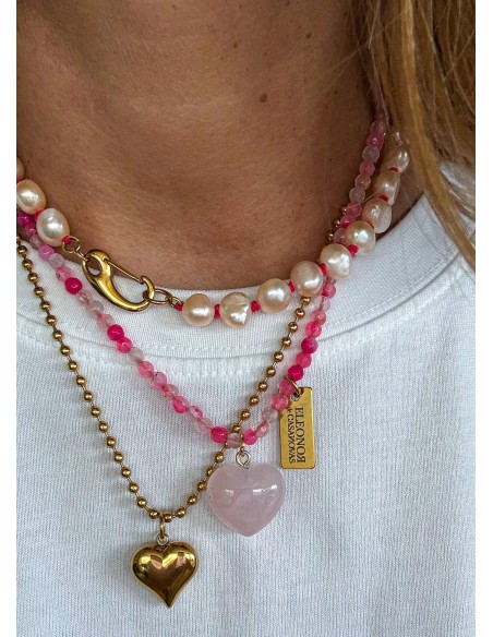 PEACH Pearls Necklace