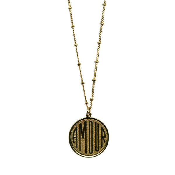 Collar Medalla "AMOUR"