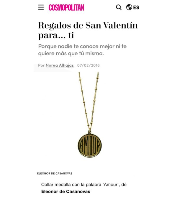 Collar Medalla "AMOUR" - Imagen 12