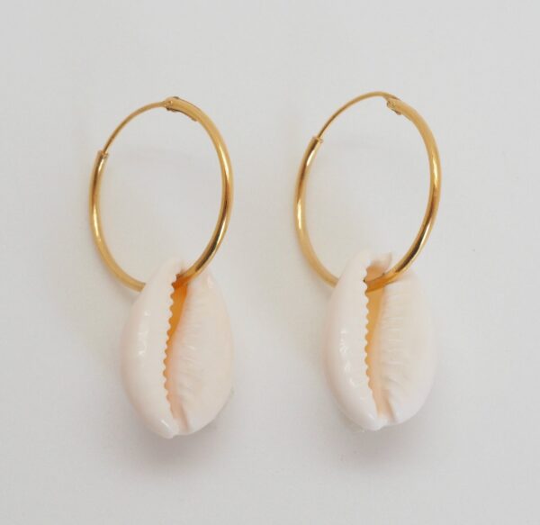Pendientes de aro  "Cowry" - Imagen 6