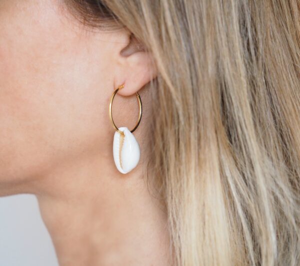 Pendientes de aro  "Cowry" - Imagen 5