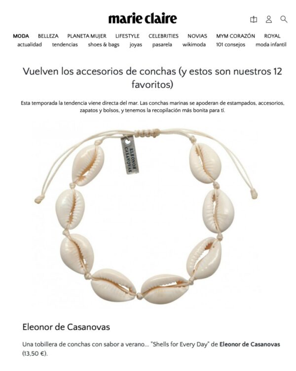 Tobillera conchas "Shells for Every Day" - Imagen 4