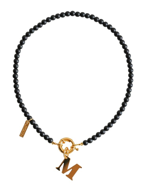 Collar "Black Midnight" con o sin Inicial