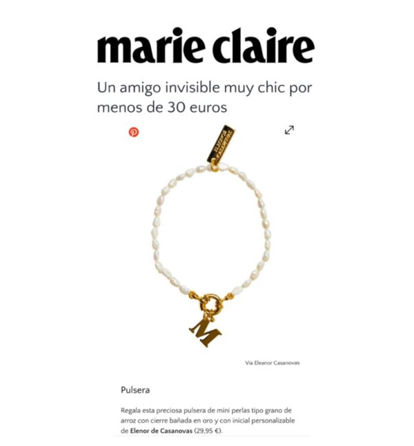Pulsera "Basic Mini Pearls" con o sin Inicial - Imagen 7