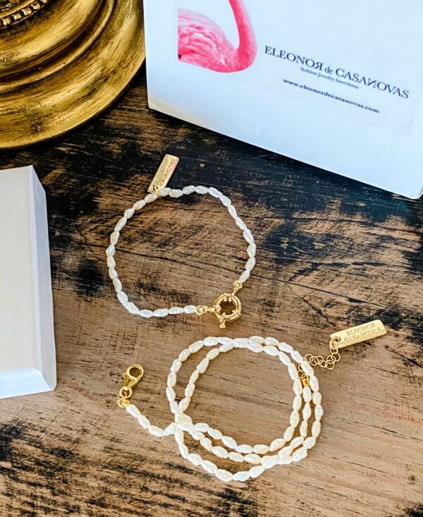 Pulsera "Basic Mini Pearls" con o sin Inicial - Imagen 5