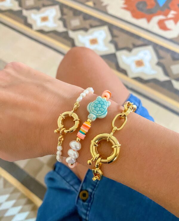 Pulsera "Basic Mini Pearls" con o sin Inicial - Imagen 2