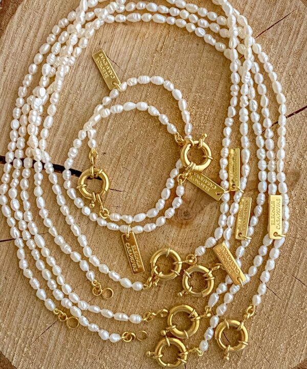 Pulsera "Basic Mini Pearls" con o sin Inicial - Imagen 6