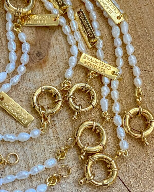 Pulsera "Basic Mini Pearls" con o sin Inicial - Imagen 8