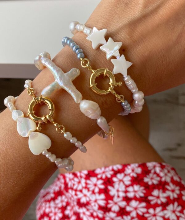 Pulsera "Basic Mini Pearls" con o sin Inicial - Imagen 3