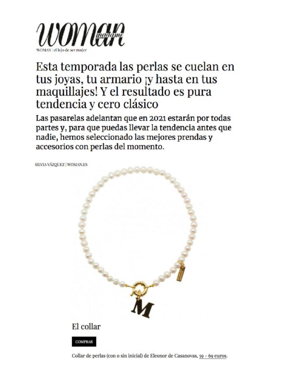 Collar "My Classic Pearls" con o sin Inicial - Imagen 4