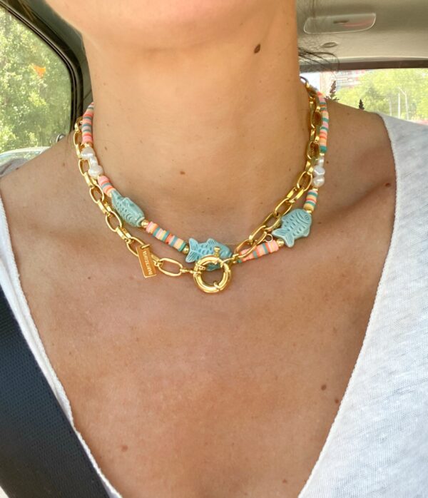 Collar Tortugas verde agua - Imagen 4