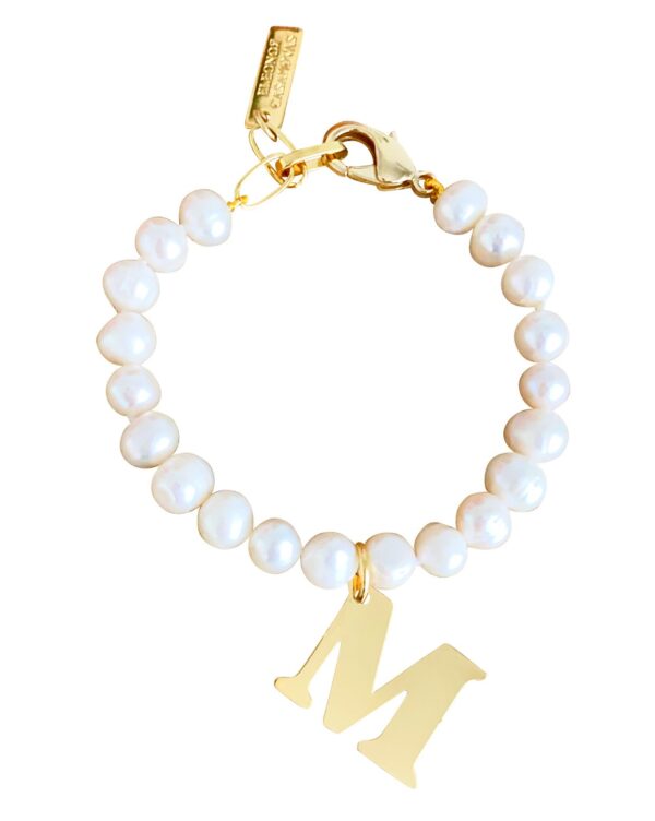 Pulsera "Classic Pearls" con o sin Inicial