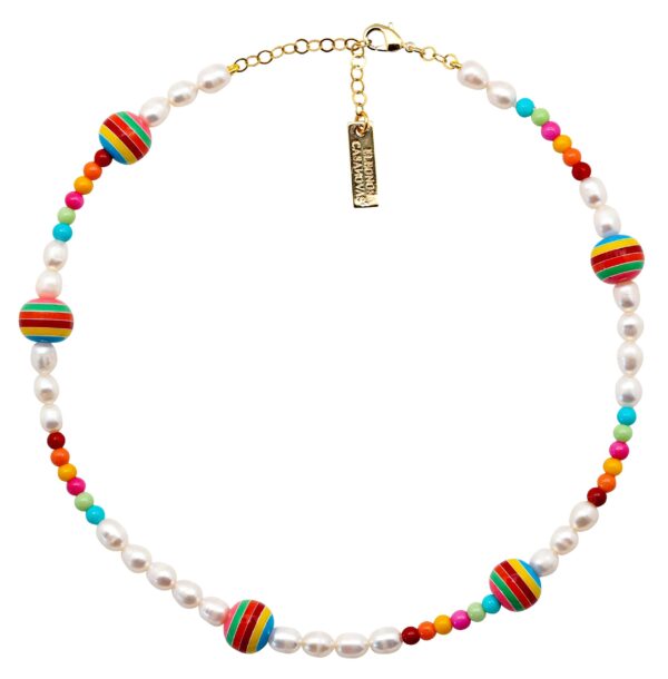 Collar Perlas & Bolas Rainbow