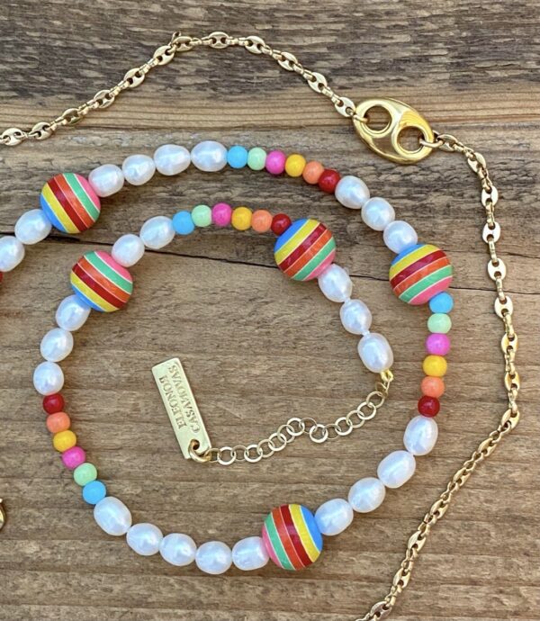 Collar Perlas & Bolas Rainbow - Imagen 5