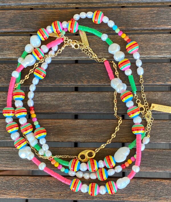 Collar Perlas & Bolas Rainbow - Imagen 6
