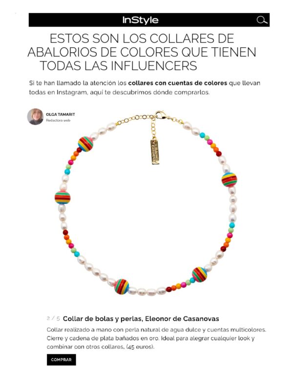 Collar Perlas & Bolas Rainbow - Imagen 4