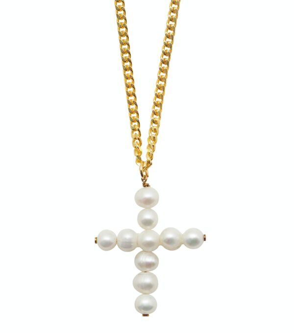 Collar Cruz Perlas