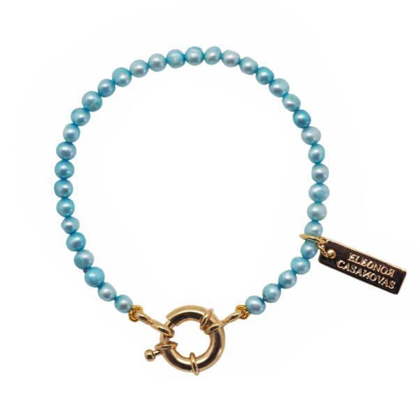 Pulsera "Baby Blue Vintage Pearls"