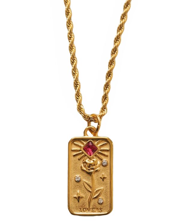 Colgante Medalla vintage "LOVERS"