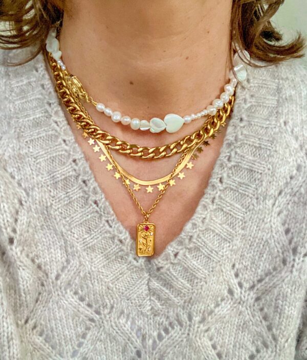 Collar GOLDEN SNAKE - STARS - Imagen 4