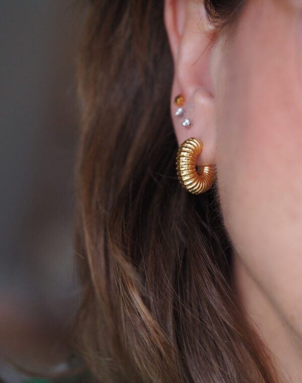 MINI Aros Gold & Stripes - Imagen 3