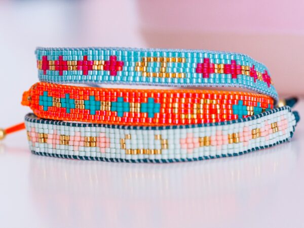 Pulsera miyuki Letter - orange - Imagen 4