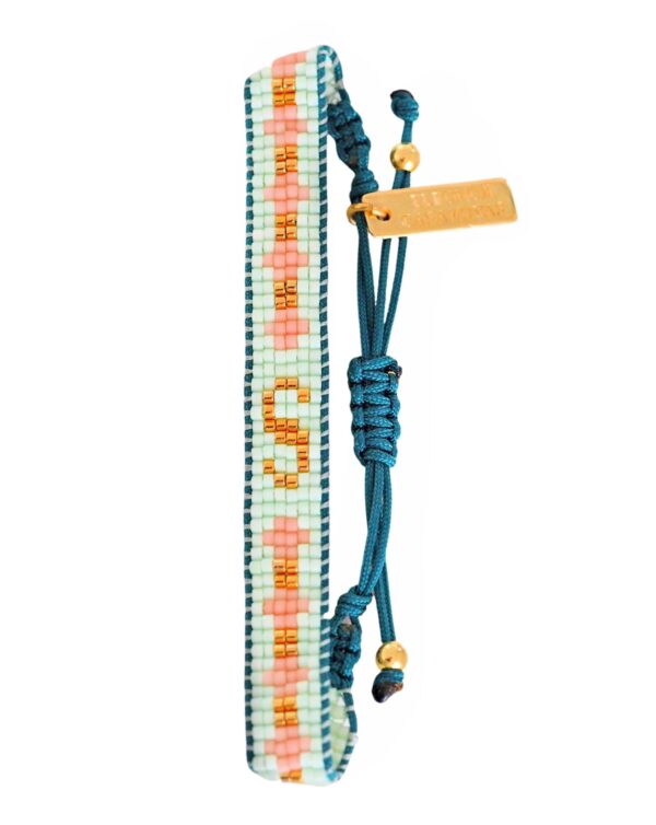 Pulsera miyuki Letter - Turquesa
