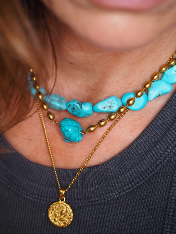 Collar medalla LOTUS FLOWER - Imagen 2