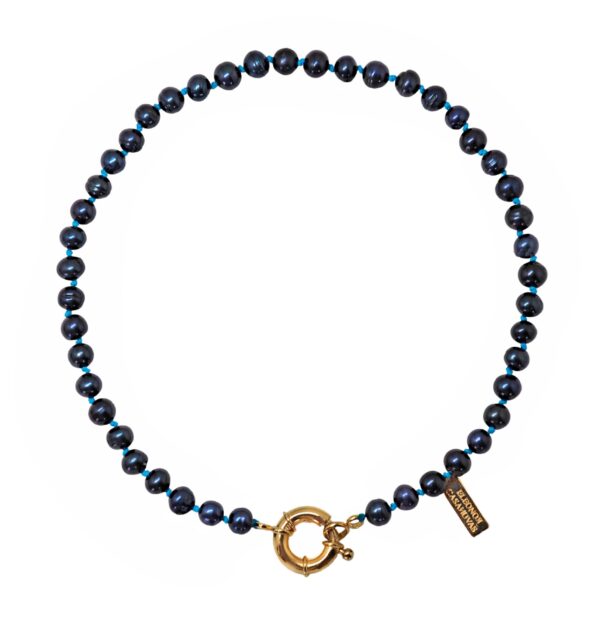 Collar My DARK BLUE Pearls