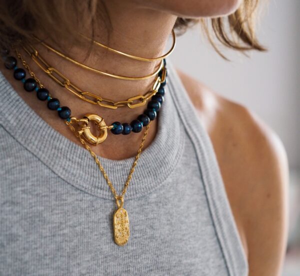 Collar My DARK BLUE Pearls - Imagen 3